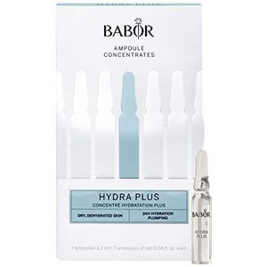 Babor Hydra Plus serum voor het gezicht, met hyaluronzuur voor intensieve hydratatie, veganistische formule, geconcentreerde ampullen (7 x 2 ml)