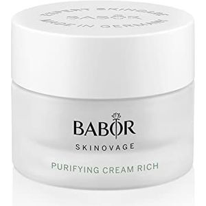Babor Skinovage Purifying Cream rich, Rijke gezichtscrème voor de onzuivere huid, Zuiverende en porie-verfijnende gezichtsverzorging, Vegan, 50 ml