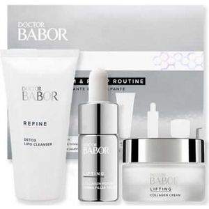 BABOR Gezichtsverzorging Doctor BABOR Lifting Small Size SetCadeauset Detox Lipo Cleanser 20 ml + Collagen Cream 15 ml + Collagen Peptide Derma-Filler Serum 10 ml