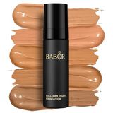 BABOR MAKE UP Collagen Deluxe Foundation, Make-up für trockene und reife Haut, Mit Anti-Aging Serum, Stark deckend, Langanhaltend, 1 x 30 ml
