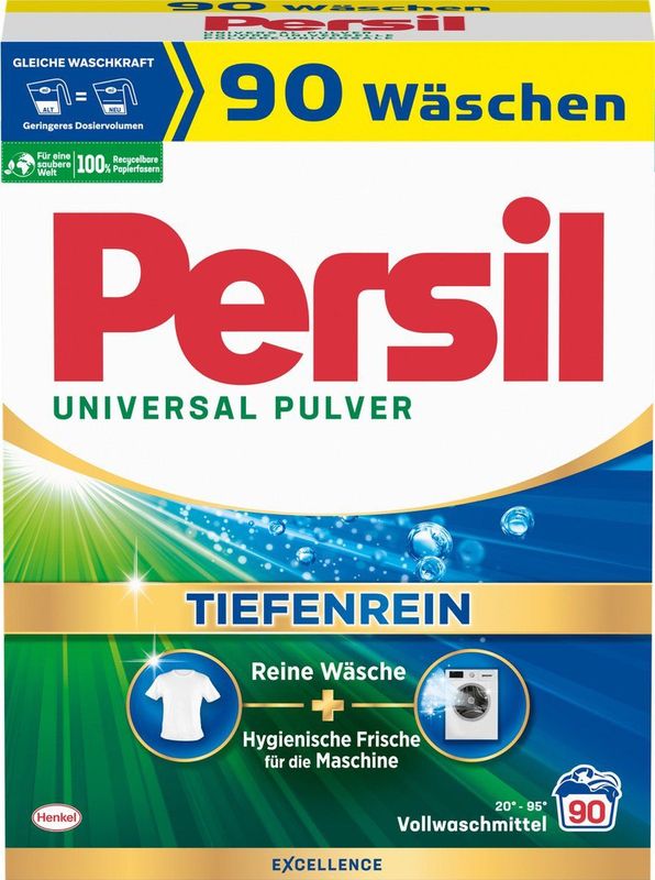 Persil Waspoeder - Wasmiddel - Witte Was - Grootverpakking - 90 Wasbeurten - Waspoeder - Wit