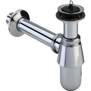 Viega universele plug bekersifon inclusief verlengde muurbuis en rozet 5/4x25cm chroom