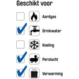 Viega Profipress perskoppeling bocht 45 graden 12 spie