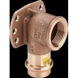 Viega - Profipress Gas - Perskoppeling Muurplaat - 12 x 1/2 Binnendraad - Toepassing Gas - Werkdruk Max 5 Bar