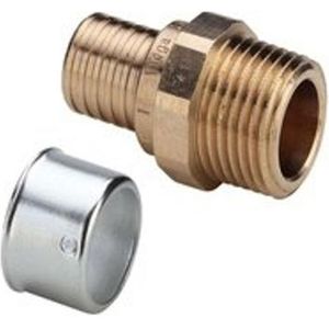 Viega Pexfit sok-overgang brons bu.dr. 32mmx1" 588137