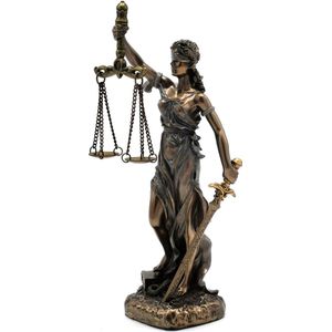 Justitia 17cm Godin van Rechtvaardigheid Veronese Design