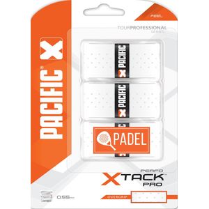 Pacific X Tack Pro Perfo Padel - Padelgrip - Overgrip - 0.55mm – Wit
