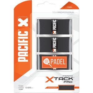 Pacific X Tack Pro Perfo Padel - Padelgrip - Overgrip - 0.55mm – Zwart