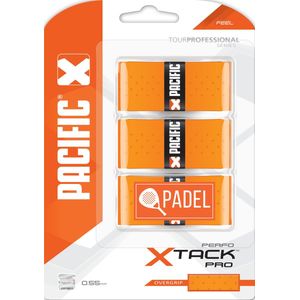 Pacific X Tack Pro Perfo Padel - Padelgrip - Overgrip - 0.55mm - Oranje