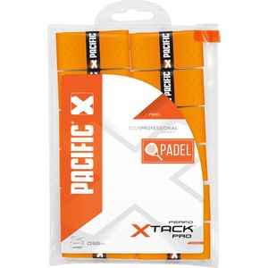 Pacific X Tack Pro Perfo Padel - Padelgrip - Overgrip - 0.55mm – 12 stuks - Oranje