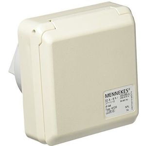 Mennekes 101100354 System Cepex-th boxbasis, CEE-stopcontacten, 400 V, 50-60 Hz, 32 A, 5-polig, IP 44, 5 verpakking