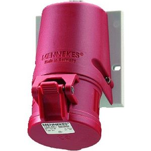 ABL D53S36 Cee Wandcontactdoos, ip67, 63a, 5-polig, 400V, 6H, rood