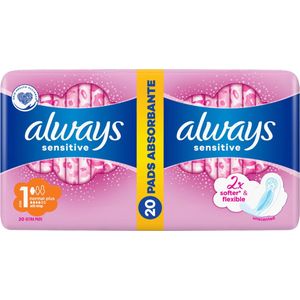 Always - Ultra Normal Plus - Maat 1 - Sensitive - 20 Stuks