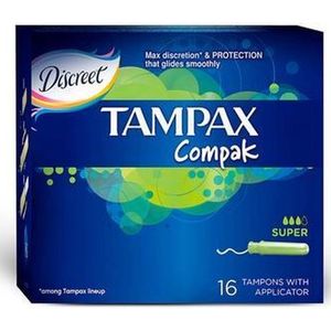 Tampax - Compak Super - Tampons - 16 st