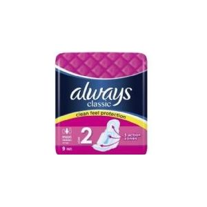 Always Klassieke Maxi Met Vleugels 9 st