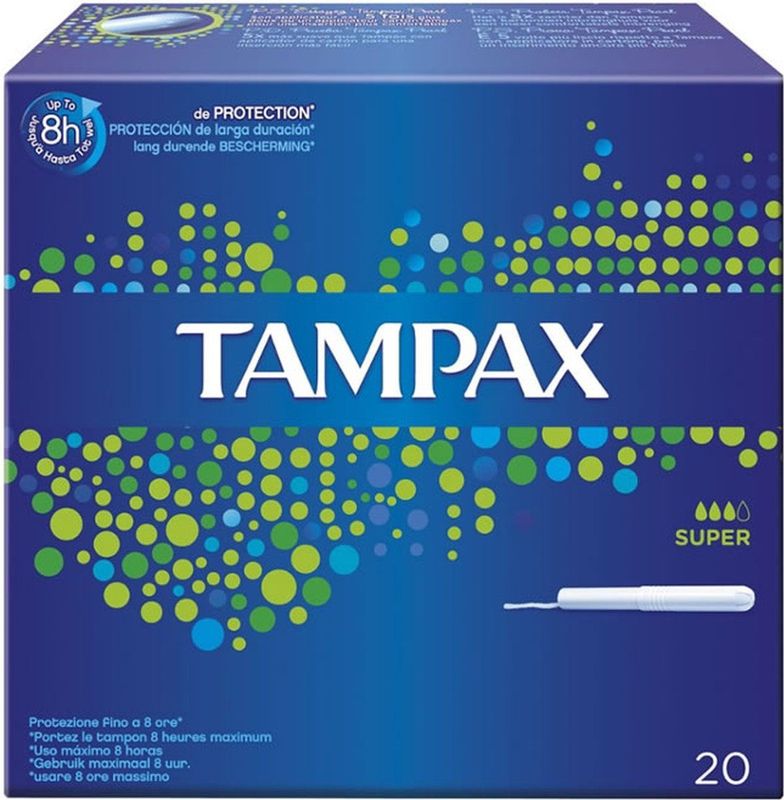 Tampax - Super - Tampons - 20 Stuks - Biologisch Afbreekbaar