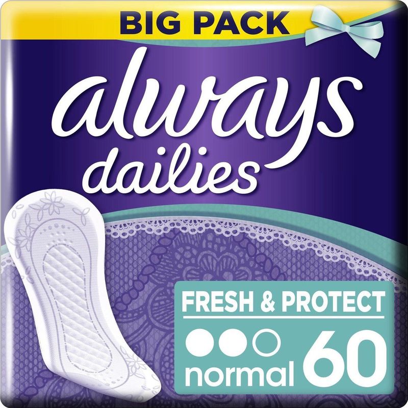 Always - Dailies Fresh & Protect - Inlegkruisjes - 60 Stuks