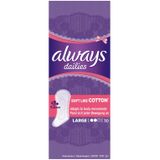 10x Always Inlegkruisjes Soft Like Cotton Long 0% Parfum 30 stuks