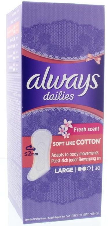 Always - Discreet Fresh - Inlegkruisjes - 30 Stuks - Ultra Dunne Kern