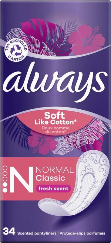 Always Inlegkruisjes DailyFresh Normal 34 stuks