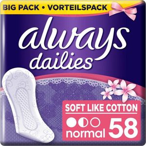 Always Dailies Normal Classic Fresh Scent  58 stk.
