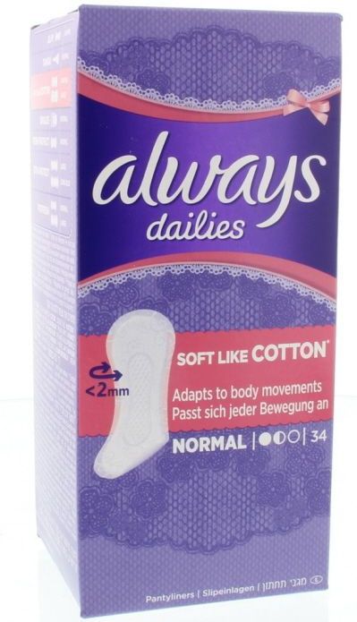 Inlegkruisjes - Always Soft Like Cotton - Normaal - 0% Parfum