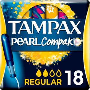 Tampax Compak Pearl Regular - 8 x 18 stuks