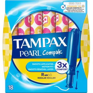 Tampax Compak Pearl Regular - 8 x 18 stuks