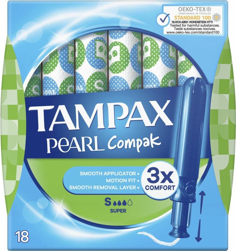 Tampax Compak Pearl Super - tampons