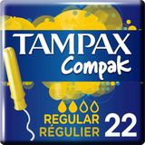 Tampons - Compak Regular - 22 Stuks - Zacht - Discreet