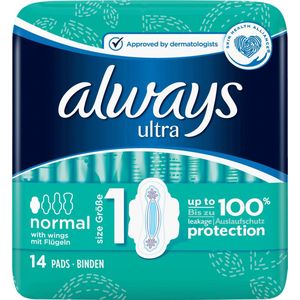 Always Ultra Normal Maandverband Met Vleugels