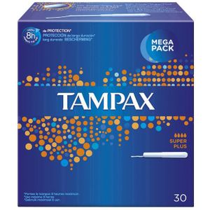 Tampax - Super Plus - Tampons - Kartonnen Inbrenghuls - 16 Stuks