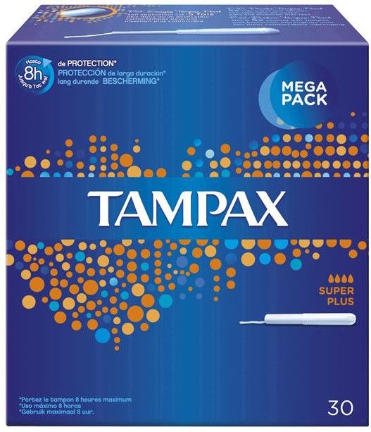 Tampax - Super Plus - Tampons - Kartonnen Inbrenghuls - 16 Stuks
