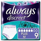 Always - Discreet Plus Medium Broekjes - 9 Stuks