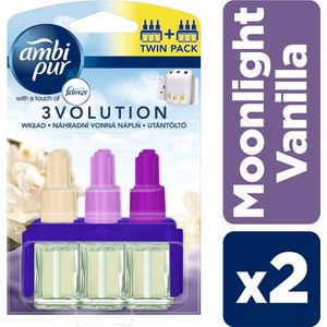 Ambi Pur 3 Volution Luchtverfrisser Navulling Moonlight Vanille Duo Pack - 2 x 20 ml