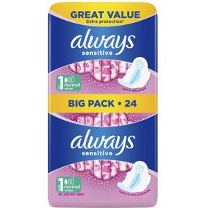 Always - Sensitive Normal - Maandverband - 24 Stuks