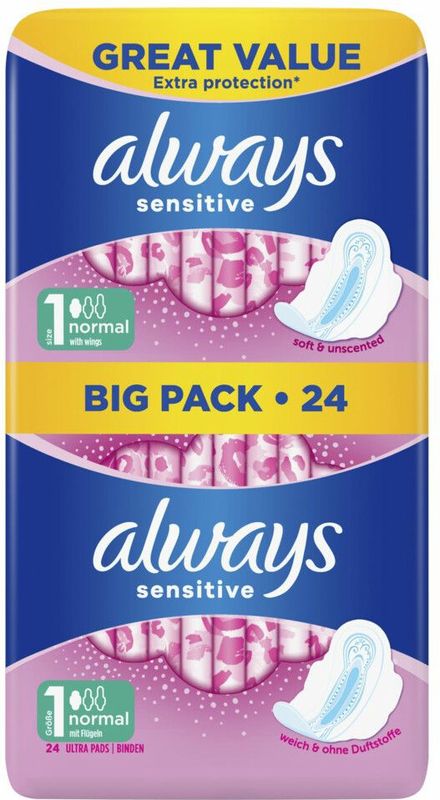 Always - Sensitive Normal - Maandverband - 24 Stuks