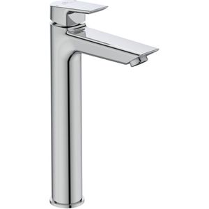 Ideal Standard Tesi 1-gats wastafelkraan verhoogd m. vaste uitloop z. waste 5l/min chroom