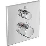 Ideal Standard - CeraTherm Navigo Brausethermostat Unterputz A7301AA eckig, Fertigmontageset, verchromt