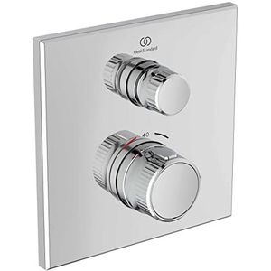 Ideal Standard - CeraTherm Navigo Brausethermostat Unterputz A7301AA eckig, Fertigmontageset, verchromt