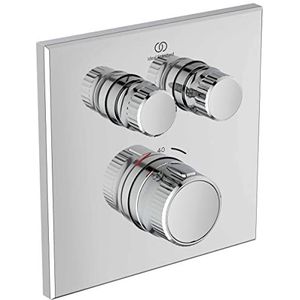 Ideal Standard Brausethermostat UP Ceratherm Navigo 2 Verbraucher Eckig Chrom, A7302AA