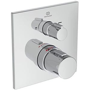 Ideal Standard - Badethermostat Unterputz Ceratherm C100, BS2, Rosette 163x163mm, Chrom