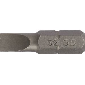 Promat Bit | voor sleufschroeven | 4,5 mm lengte 25 mm 1/4 inch C6,3 | snedesterkte 0,6 mm - 4000829105 4000829105