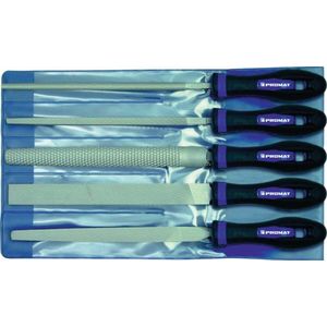 Promat - Vijlenset - 5-delig - Hoogwaardig Staal - Kunststof Etui