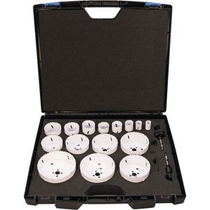 Promat Gatenzagenset | 17-delig 19-114 mm | snijdiepte 38 mm bimetaal - 4000814647 - 4000814647