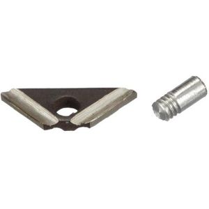 PROMAT 812450 lemmet voor achterkant. ontbramer HSS 3-5 mm met schroef PROMAT f.art.nr.812430