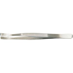 Promat - Plaat Pincet - RVS - Hoekige Punten - Totale Lengte 120 mm