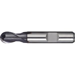 Vollradiusfräser Nenn-Ø 8 mm Einsatzlänge 17 mm HSS-Co8 TiCN din 1835 b - Promat