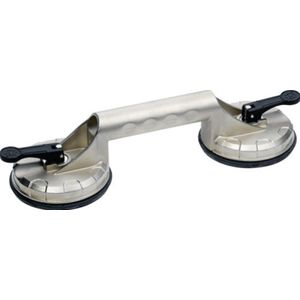 Promat - Zuignaphandvat - Aluminium - Draagvermogen 80 kg - 2 Koppen
