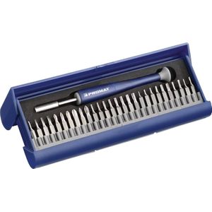 Promat Set precisiebits | 29 delig met wisselbits | in kunststof cassette - 4000828142 4000828142